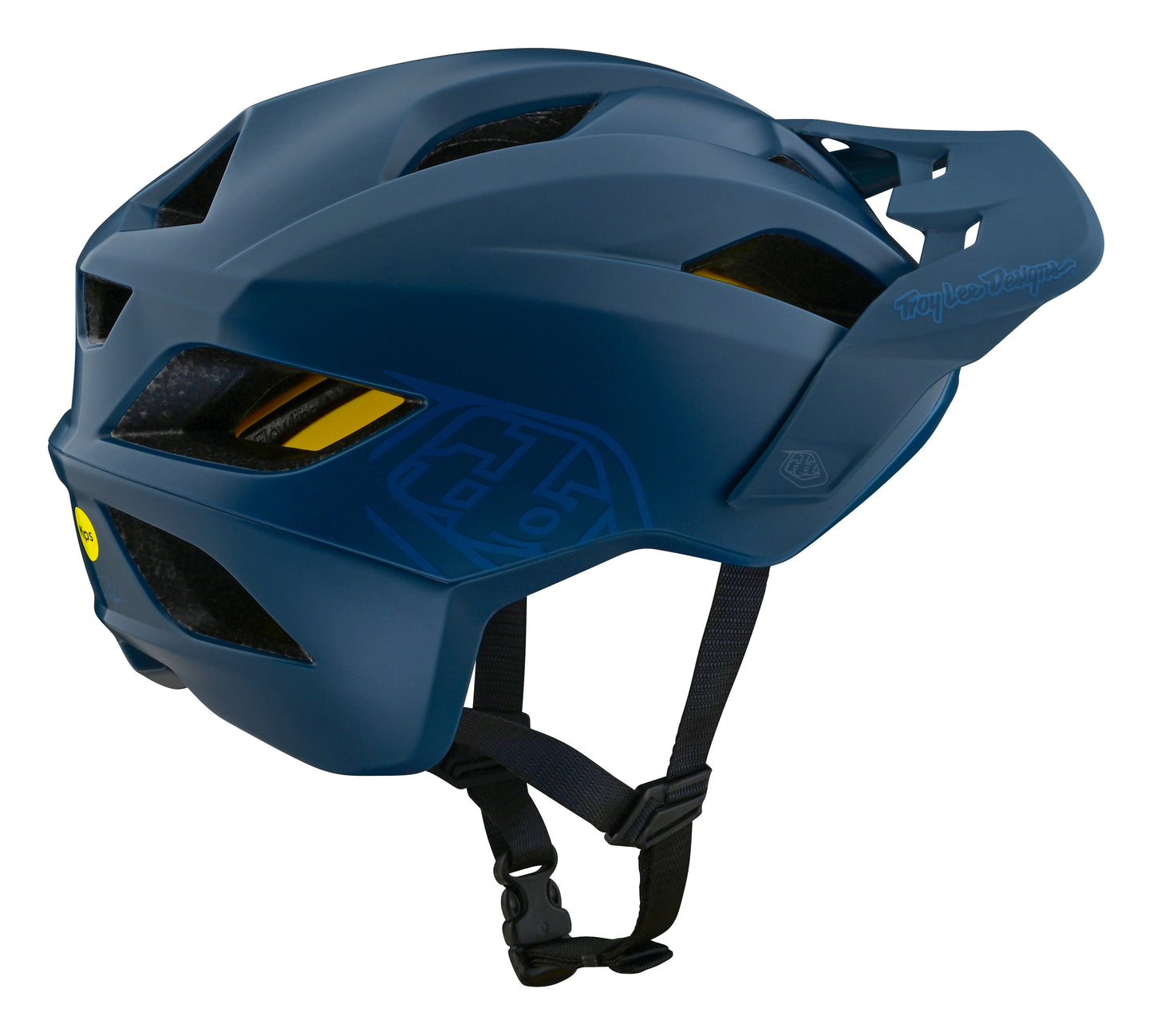 Troy Lee Designs Flowline MTB Helmet with MIPS - Point - Dark Indigo