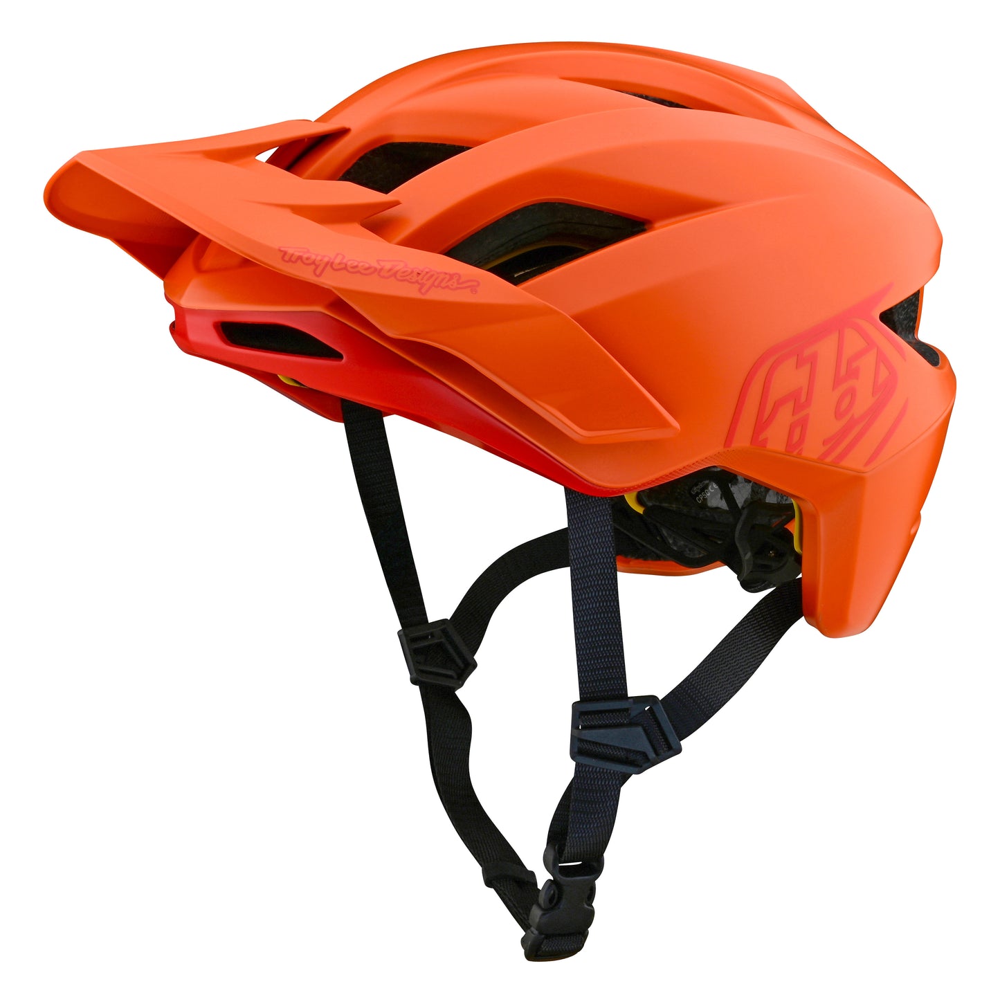 Troy Lee Designs Flowline MTB Helmet with MIPS - Youth - Point - Mandarin