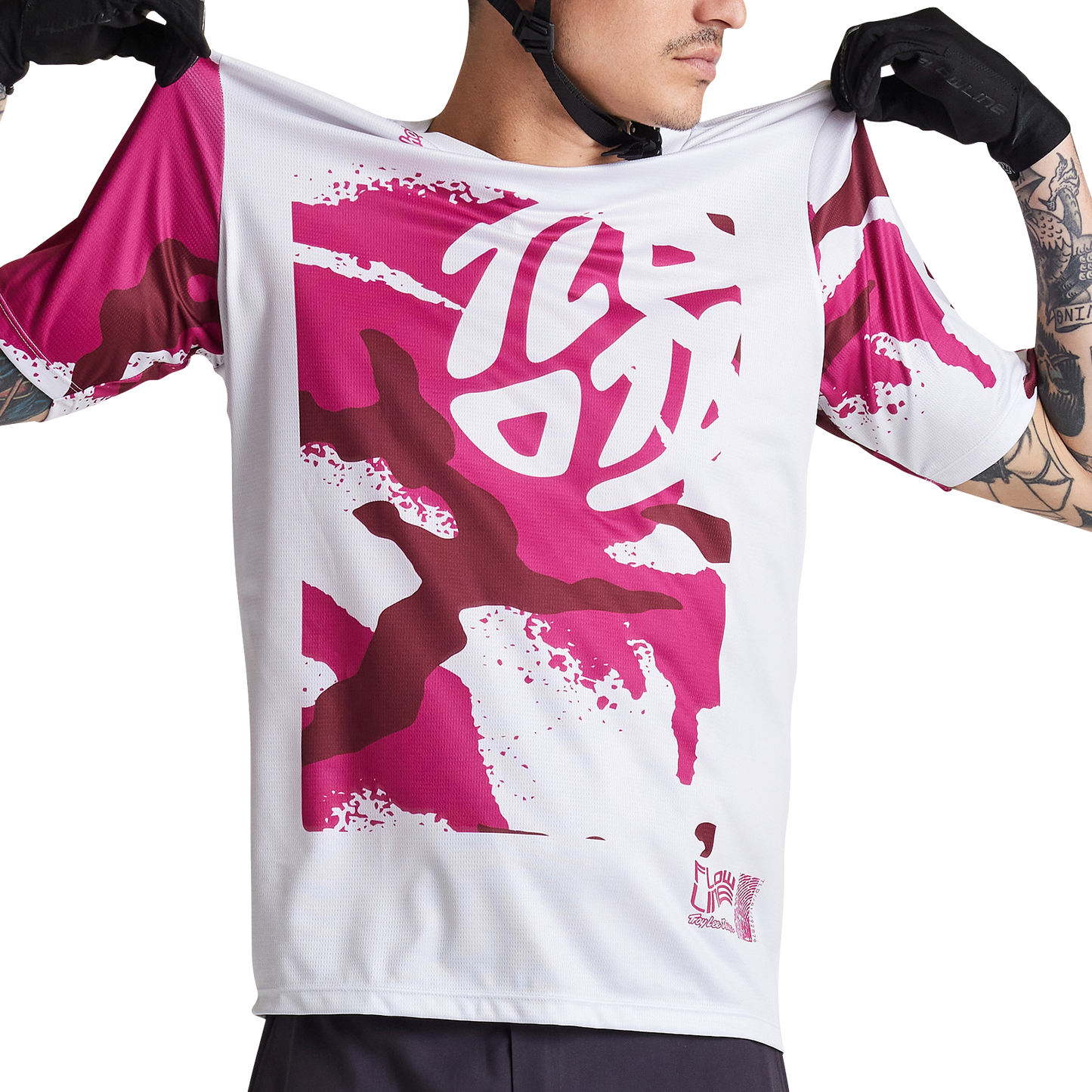 Troy Lee Designs Flowline Short Sleeve MTB Jersey - Confined - Mist