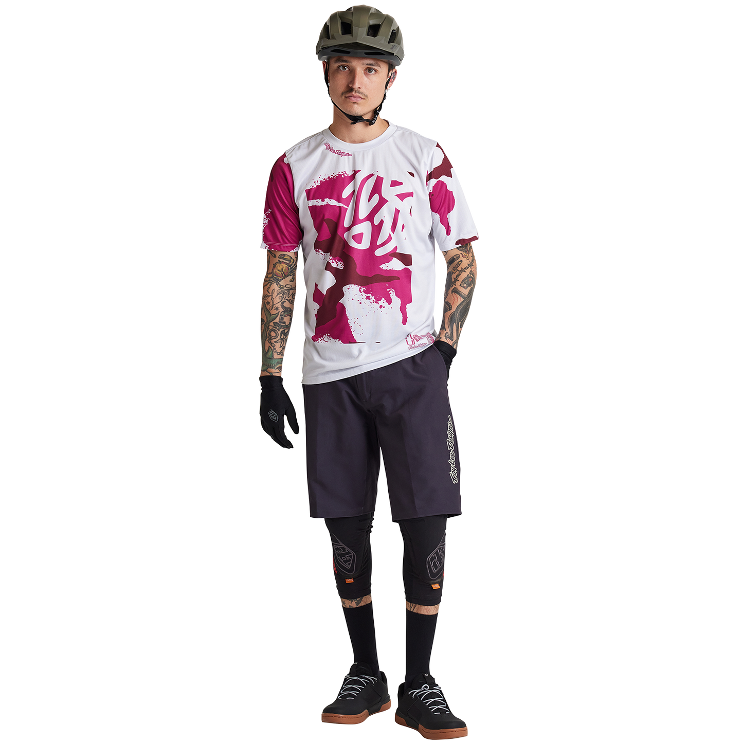 Troy Lee Designs Flowline Short Sleeve MTB Jersey - Confined - Mist