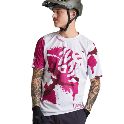 Troy Lee Designs Flowline Short Sleeve MTB Jersey - Confined - Mist