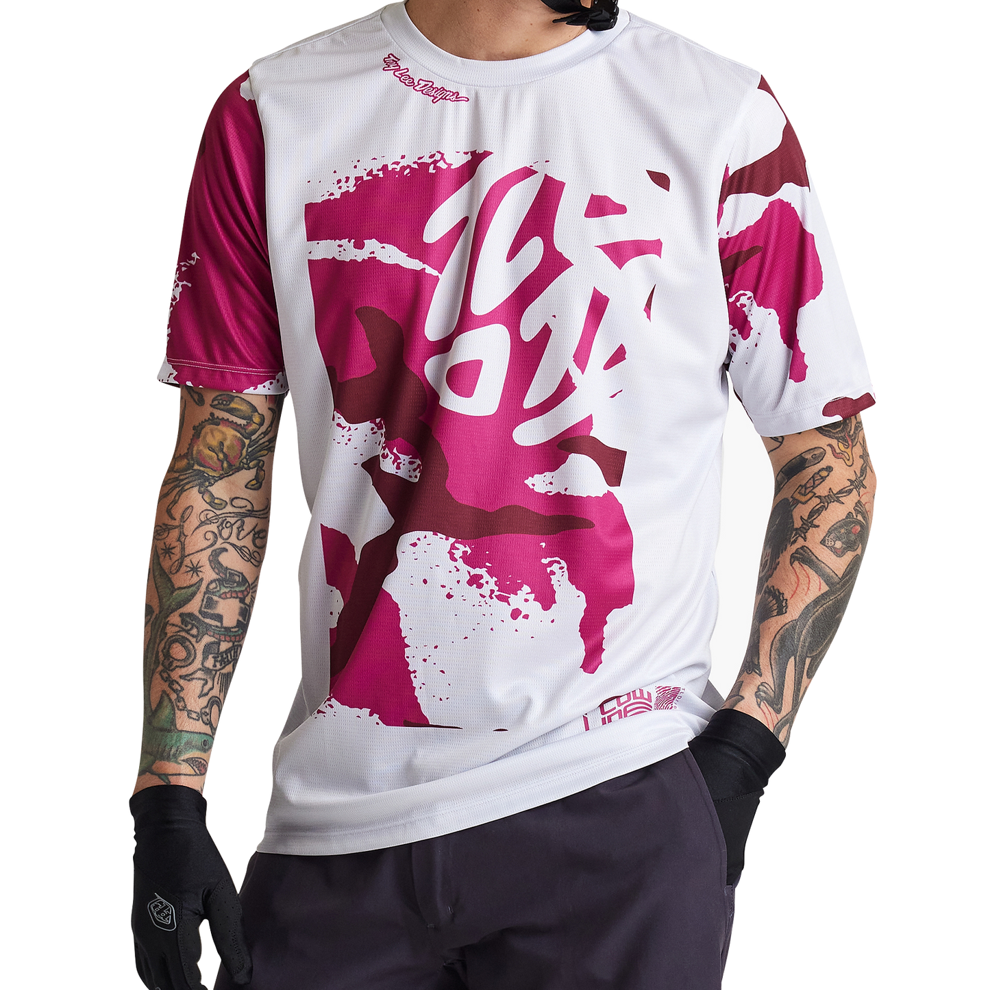 Troy Lee Designs Flowline Short Sleeve MTB Jersey - Confined - Mist
