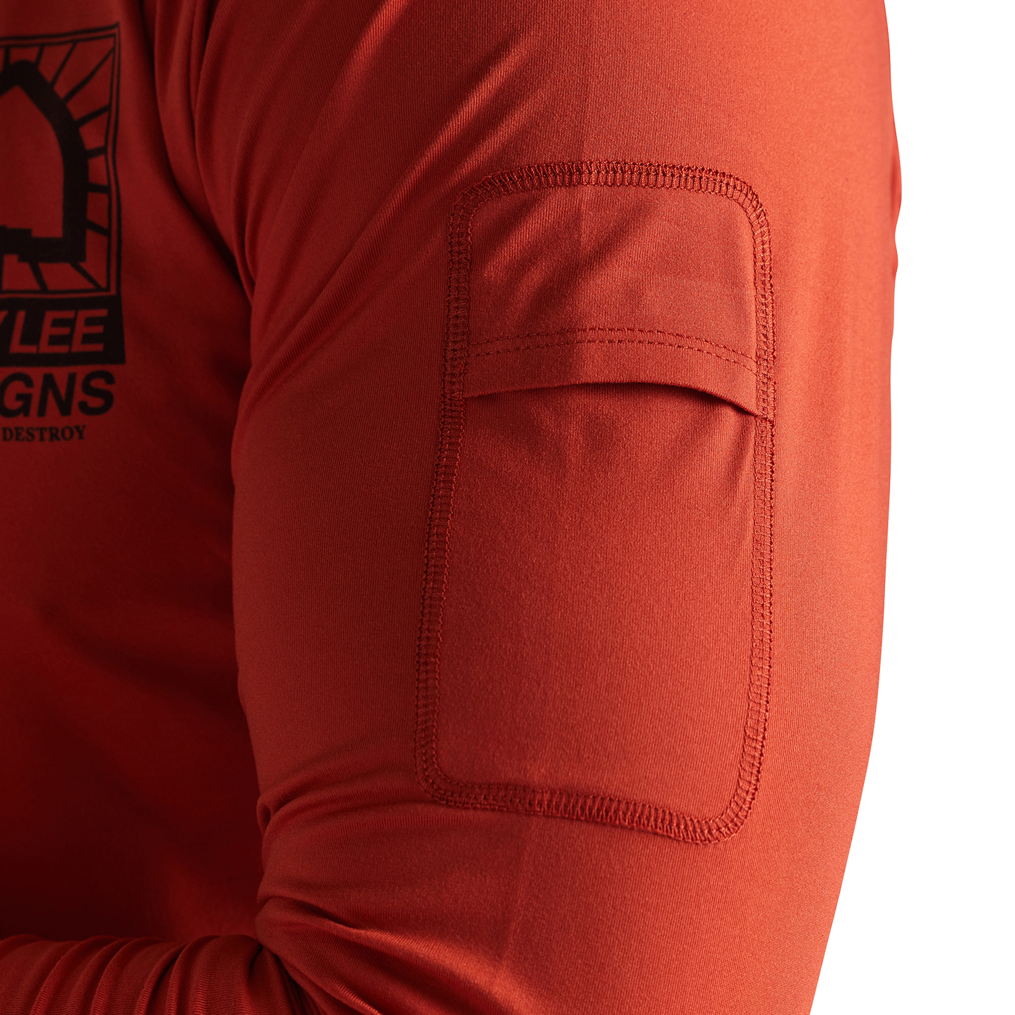 Troy Lee Designs Ruckus Long Sleeve Ride Tee - Bolts - Create To Destroy - Brick