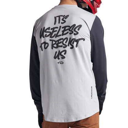 Troy Lee Designs Ruckus Long Sleeve Ride Tee - Bolts - Resist - Mist