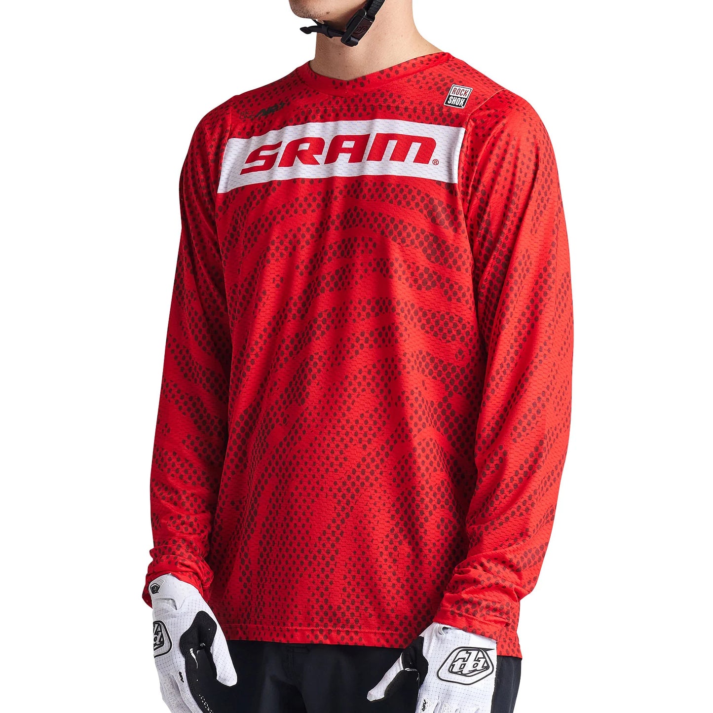 Troy Lee Designs Skyline Air Long Sleeve MTB Jersey - SRAM Roots - Fiery Red