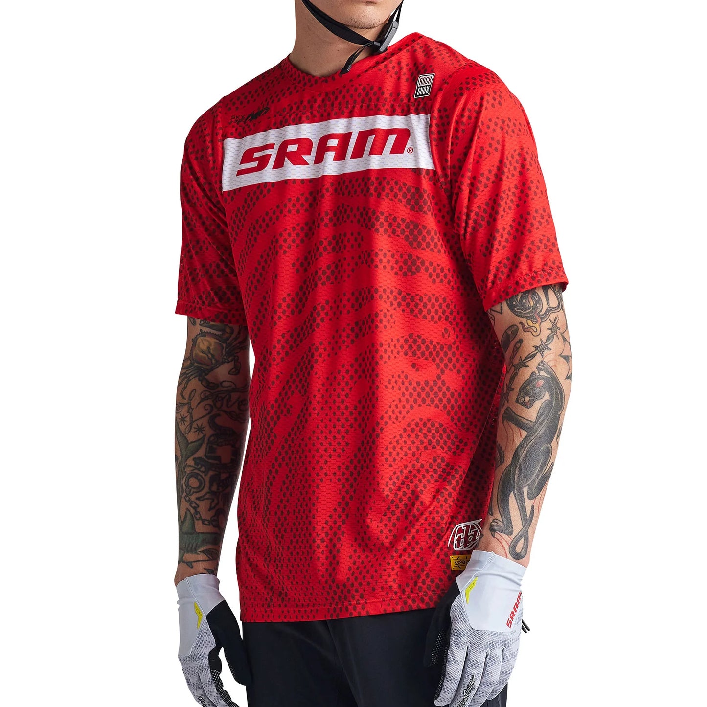 Troy Lee Designs Skyline Air Short Sleeve MTB Jersey - SRAM Roots - Fiery Red
