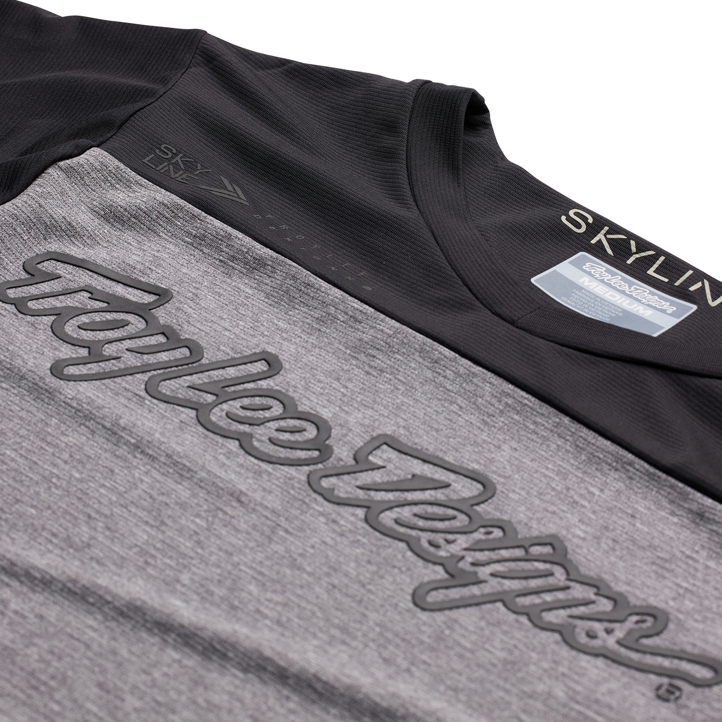Troy Lee Designs Skyline Long Sleeve MTB Jersey - Signature - Heather Gray-Black