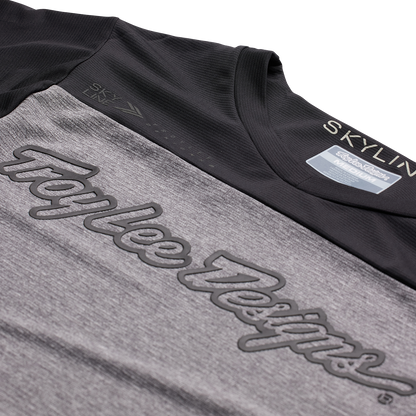 Troy Lee Designs Skyline Long Sleeve MTB Jersey - Signature - Heather Gray-Black