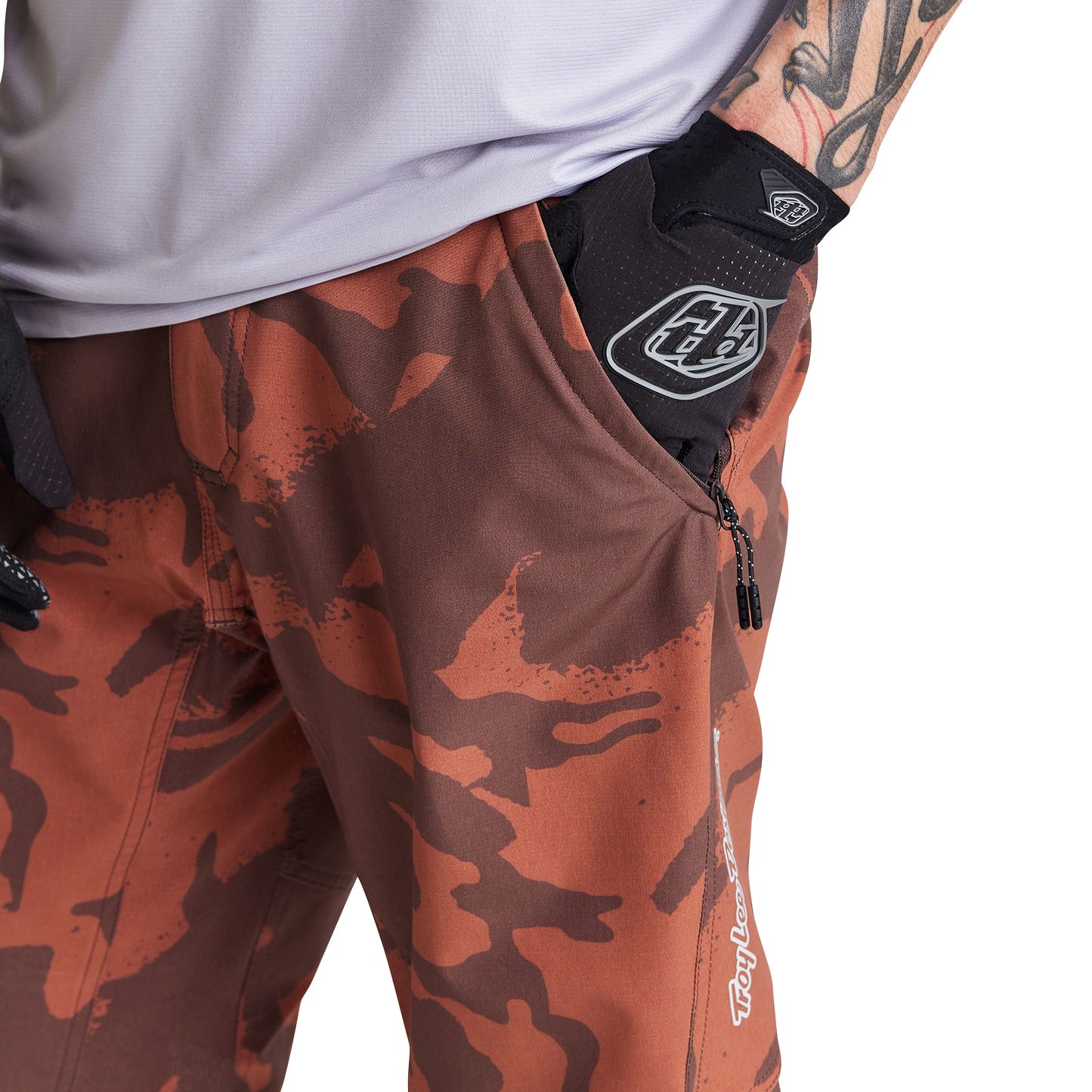 Troy Lee Designs Skyline MTB Short with Liner - Shadow Camo - Brick