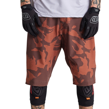 Troy Lee Designs Skyline MTB Short with Liner - Shadow Camo - Brick