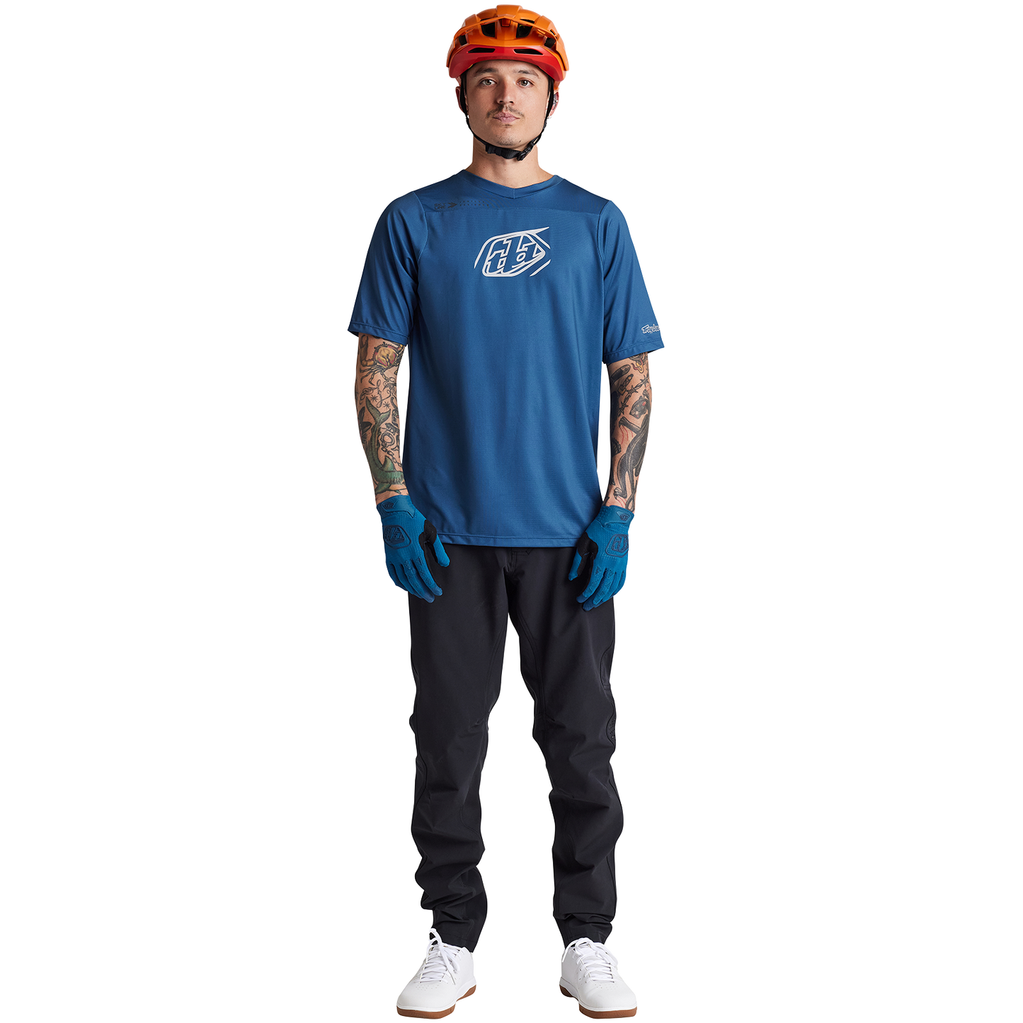 Troy Lee Designs Skyline Short Sleeve MTB Jersey - Iconic - Indigo