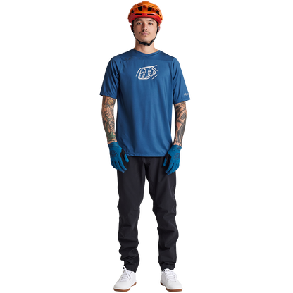 Troy Lee Designs Skyline Short Sleeve MTB Jersey - Iconic - Indigo
