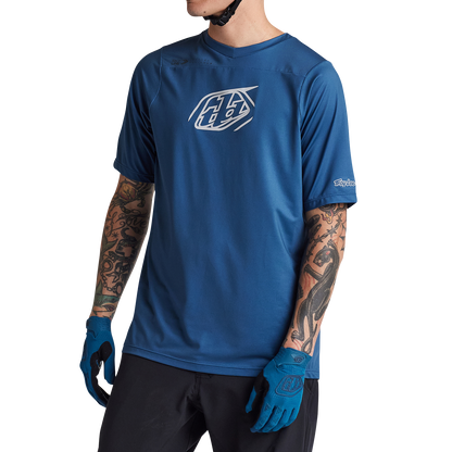 Troy Lee Designs Skyline Short Sleeve MTB Jersey - Iconic - Indigo
