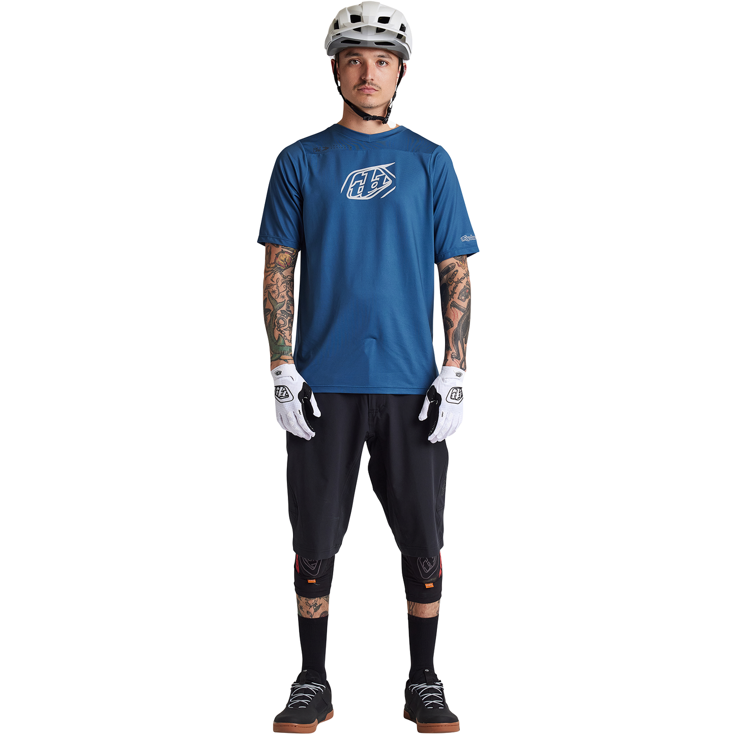 Troy Lee Designs Skyline Short Sleeve MTB Jersey - Iconic - Indigo