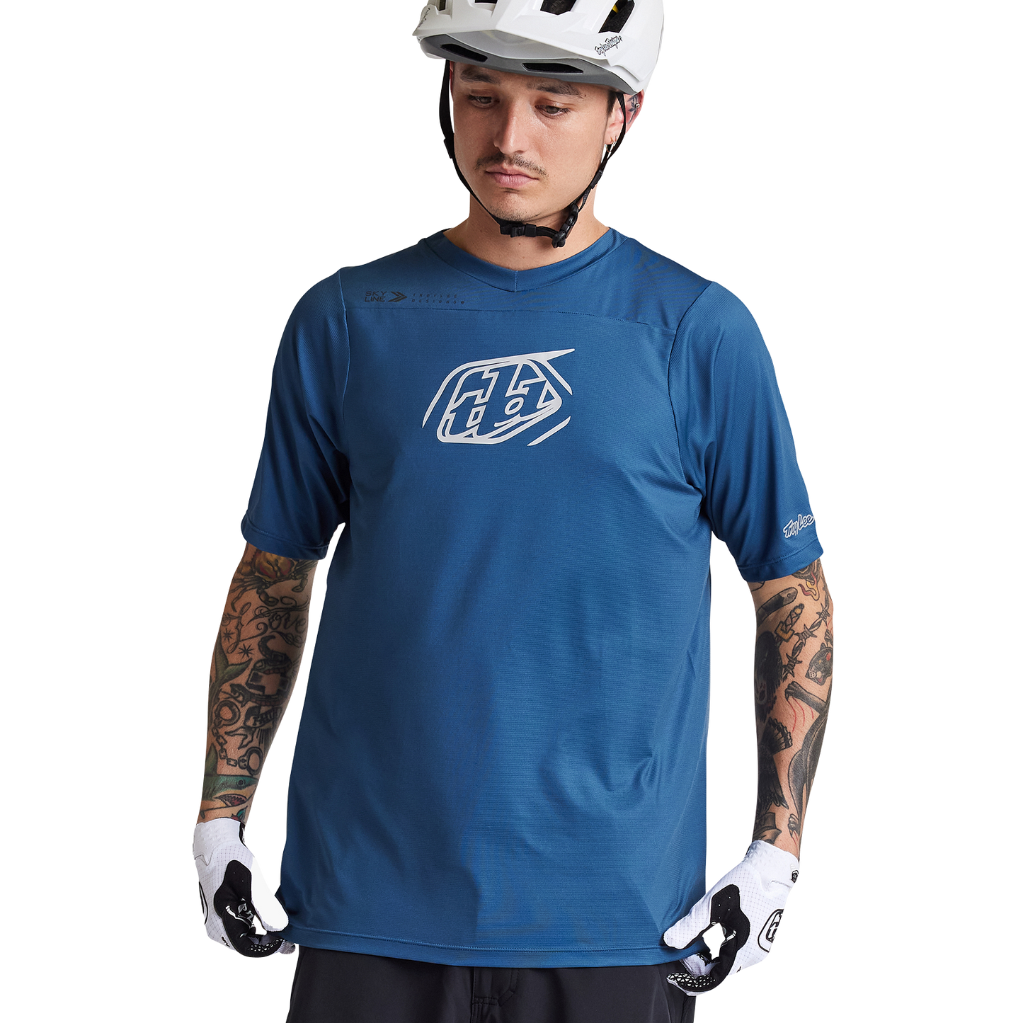 Troy Lee Designs Skyline Short Sleeve MTB Jersey - Iconic - Indigo