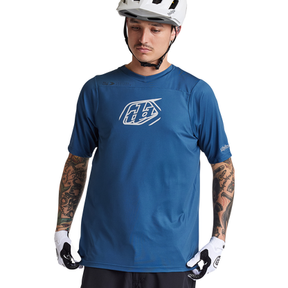 Troy Lee Designs Skyline Short Sleeve MTB Jersey - Iconic - Indigo