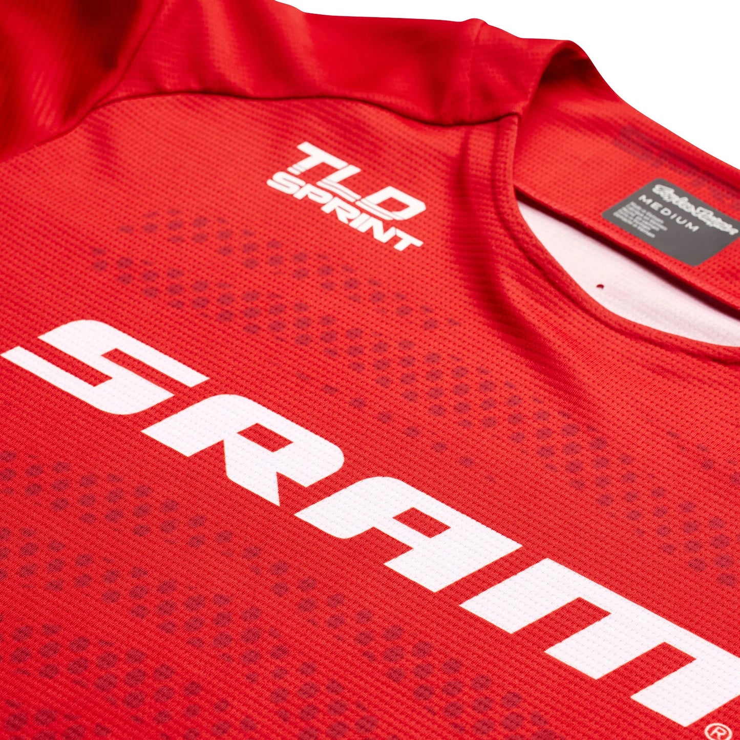Troy Lee Designs Sprint Long Sleeve MTB Jersey - SRAM Shifted - Fiery Red