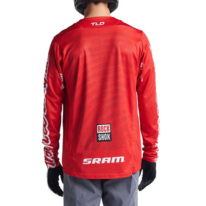 Troy Lee Designs Sprint Long Sleeve MTB Jersey - SRAM Shifted - Fiery Red