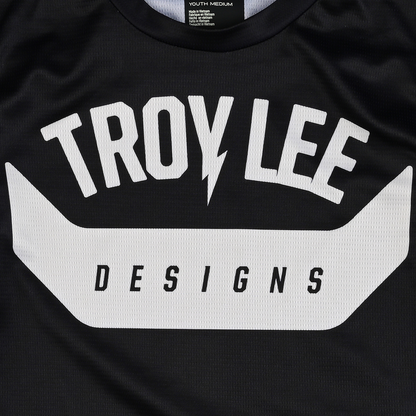 Troy Lee Designs Flowline Short Sleeve MTB Jersey - Youth - Aircore - Black