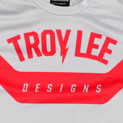 Troy Lee Designs Flowline Short Sleeve MTB Jersey - Youth - Aircore - Cement