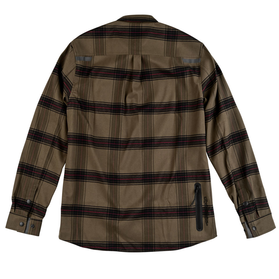 Troy Lee Designs Grind Flannel Shirt - YD Plaid - Dark Pine Troy Lee Designs Grind Flannel Shirt - YD Plaid - Dark Pine