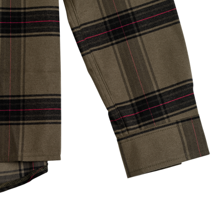 Troy Lee Designs Grind Flannel Shirt - YD Plaid - Dark Pine