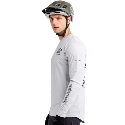 Troy Lee Designs Ruckus Long Sleeve Ride Tee - Art and Speed - Mist