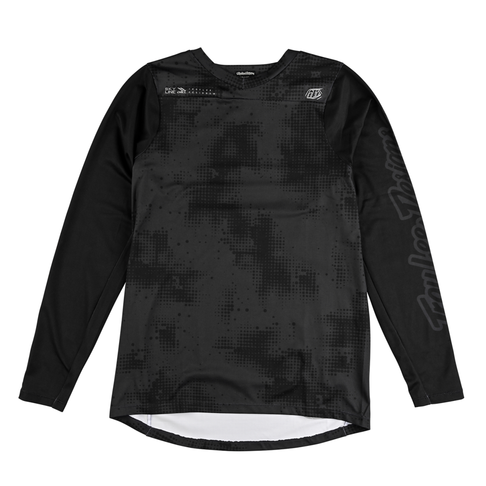 Troy Lee Designs Skyline Chill Long Sleeve MTB Jersey - Scattered - Carbon