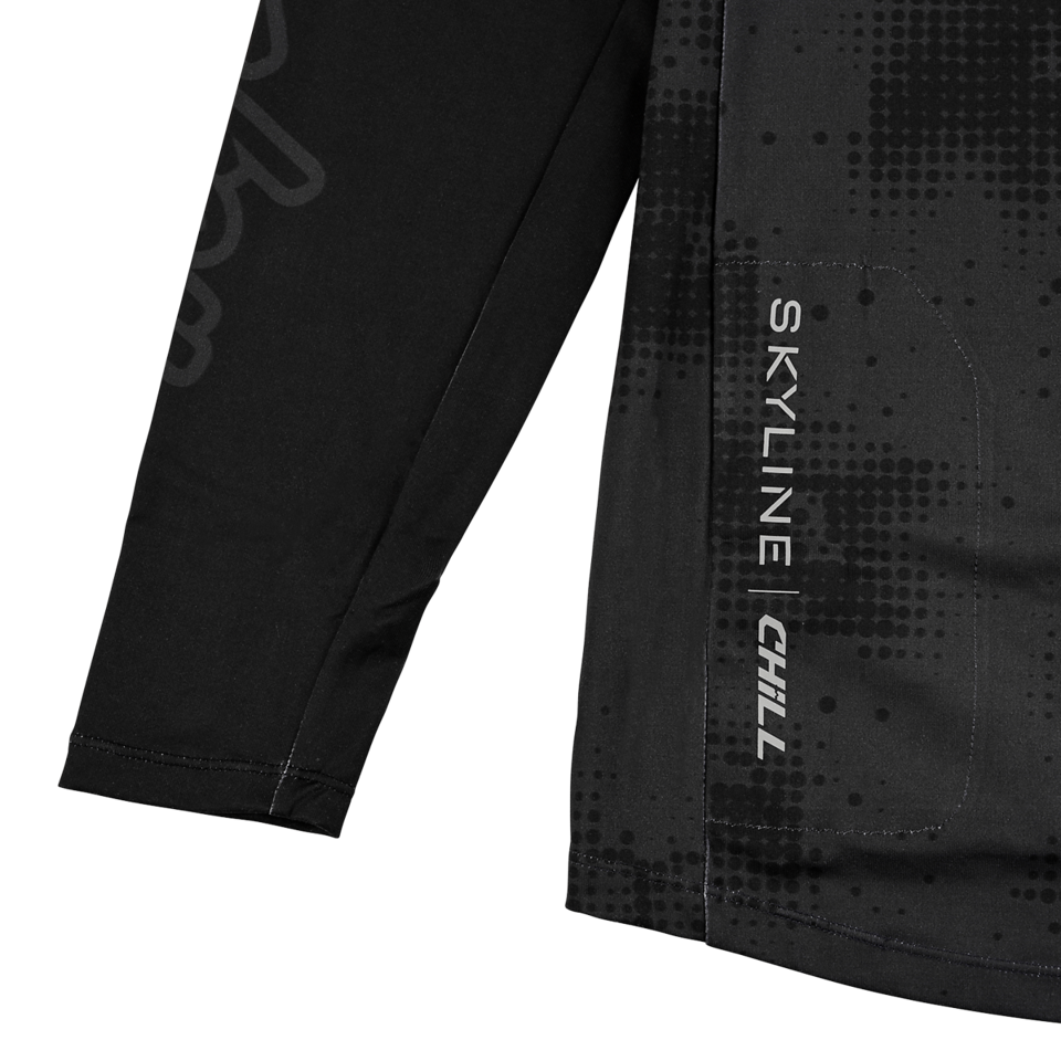 Troy Lee Designs Skyline Chill Long Sleeve MTB Jersey - Scattered - Carbon