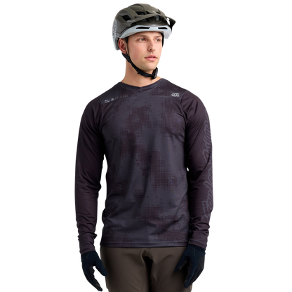 Troy Lee Designs Skyline Chill Long Sleeve MTB Jersey - Scattered - Carbon