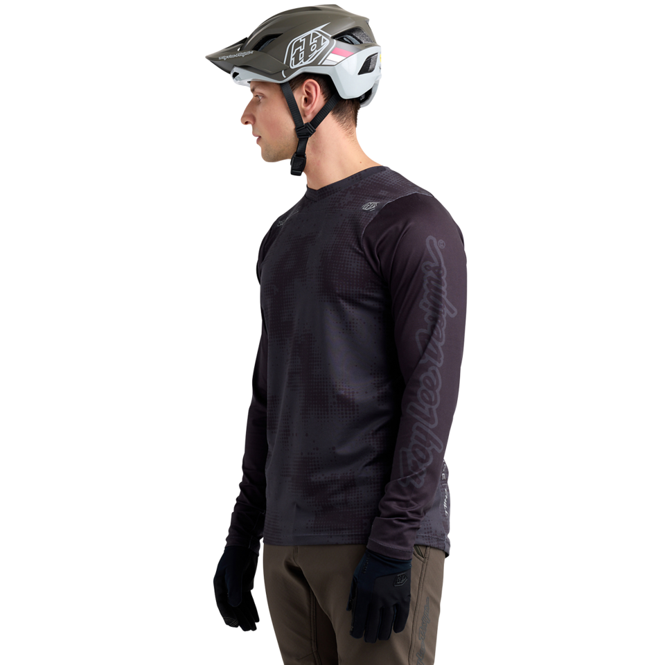 Troy Lee Designs Skyline Chill Long Sleeve MTB Jersey - Scattered - Carbon