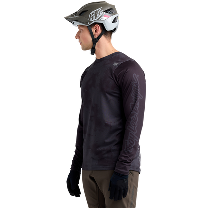 Troy Lee Designs Skyline Chill Long Sleeve MTB Jersey - Scattered - Carbon