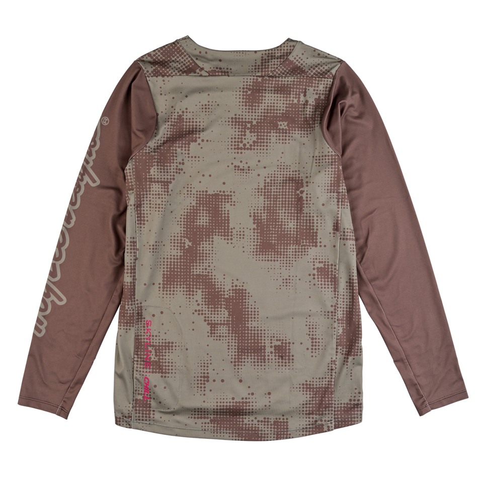 Troy Lee Designs Skyline Chill Long Sleeve MTB Jersey - Scattered - Olive