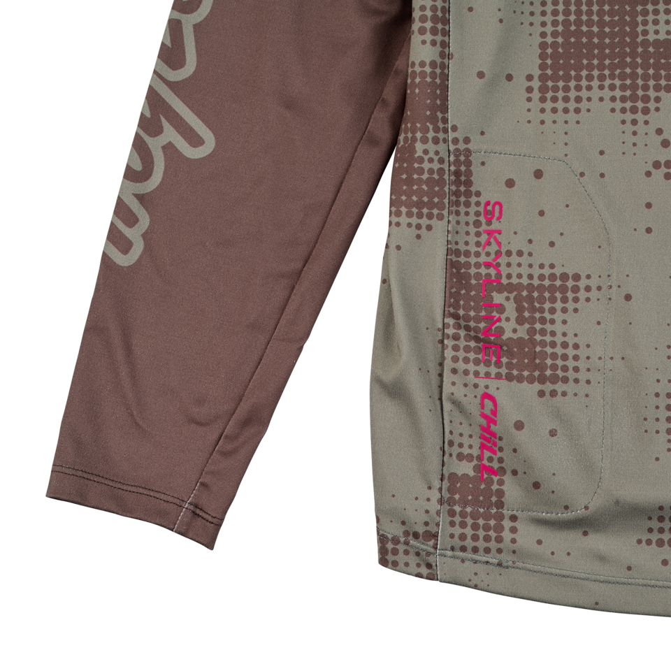 Troy Lee Designs Skyline Chill Long Sleeve MTB Jersey - Scattered - Olive