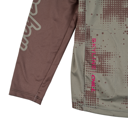 Troy Lee Designs Skyline Chill Long Sleeve MTB Jersey - Scattered - Olive