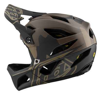 Troy Lee Designs Stage Full Face Helmet with MIPS - Stealth - Camo Olive