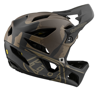 Troy Lee Designs Stage Full Face Helmet with MIPS - Stealth - Camo Olive