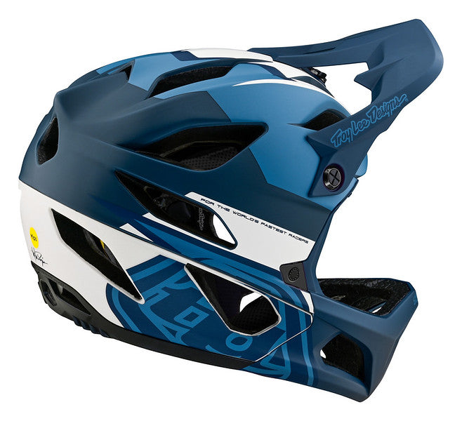 アート・デザイン・音楽 SKY STAGE TAMAKI Troy Lee Designs Stage Full Face Helmet with MIPS - Vector - Blue