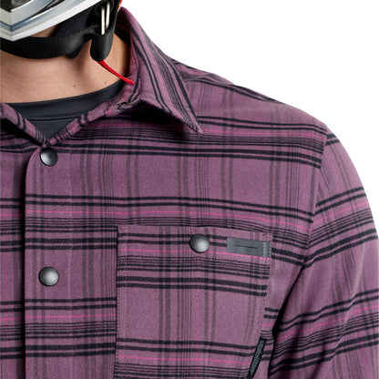 Troy Lee Designs Grind Flannel Plaid Shirt - Deep Purple