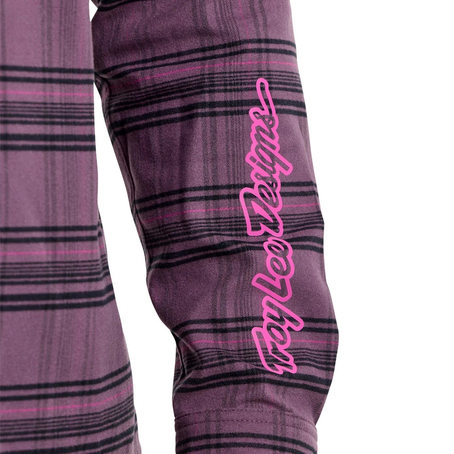 Troy Lee Designs Grind Flannel Plaid Shirt - Deep Purple