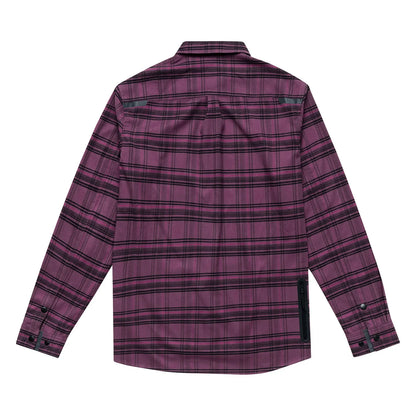 Troy Lee Designs Grind Flannel Plaid Shirt - Deep Purple