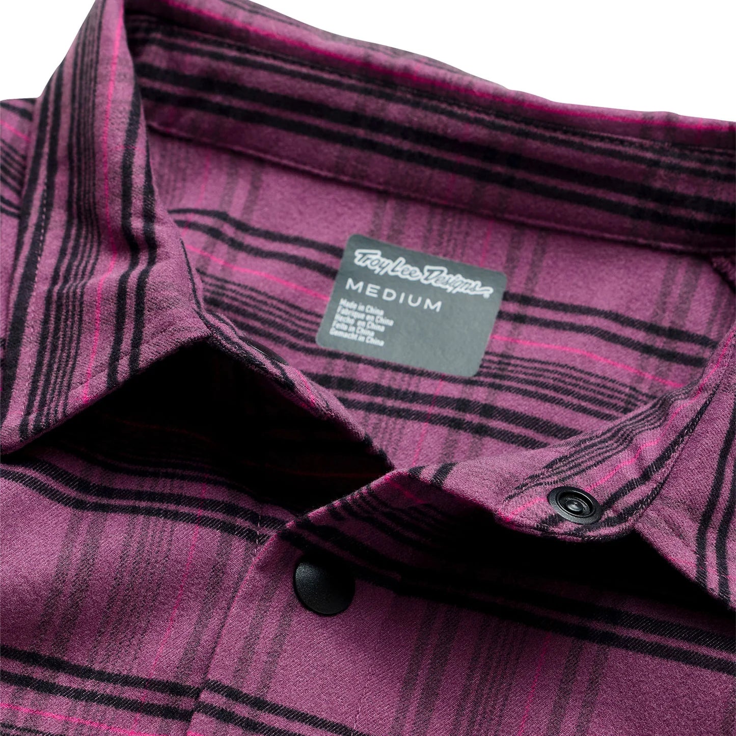Troy Lee Designs Grind Flannel Plaid Shirt - Deep Purple
