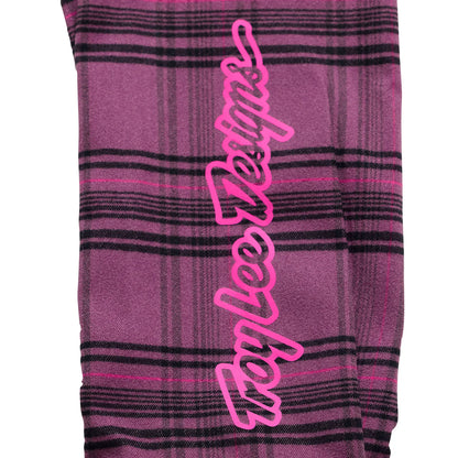 Troy Lee Designs Grind Flannel Plaid Shirt - Deep Purple