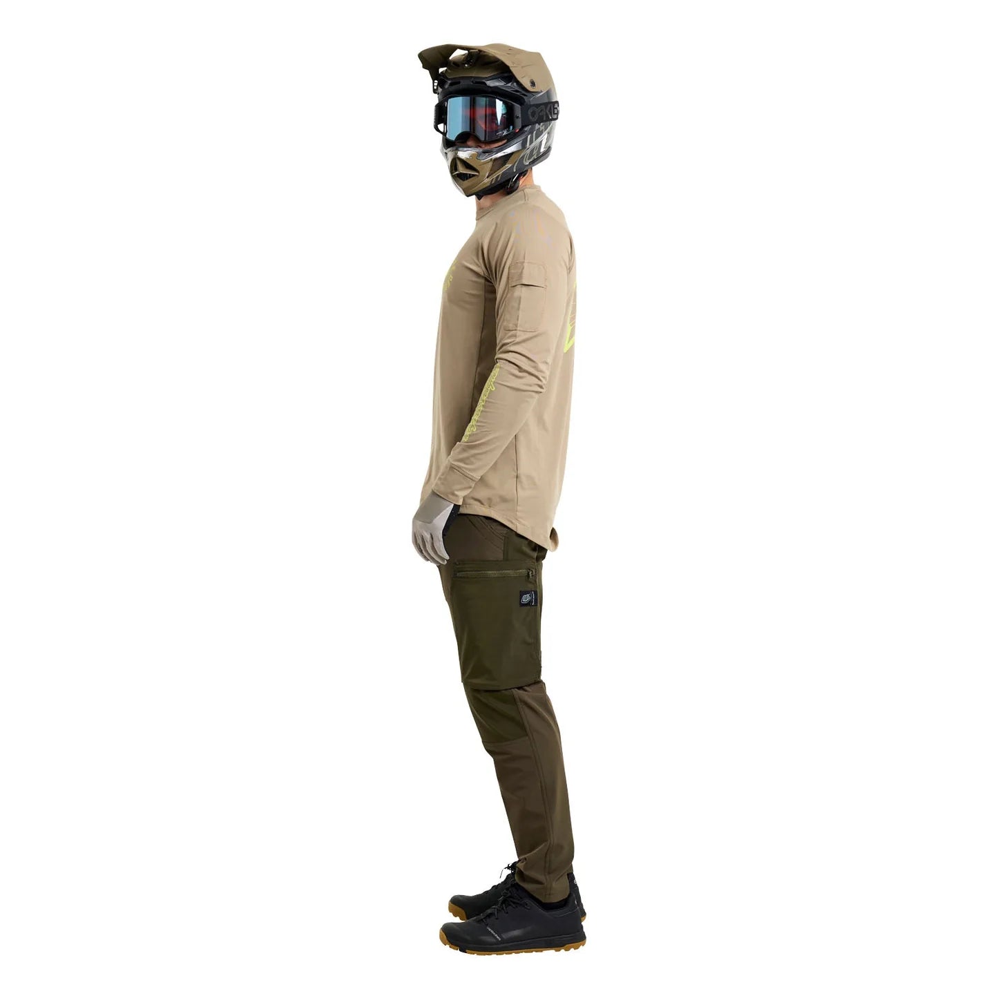 Troy Lee Designs Ruckus Long Sleeve Ride Tee - The Fuzz - Timber