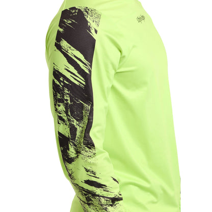 Troy Lee Designs Skyline Chill Long Sleeve MTB Jersey - Rockslide - Glo Yellow