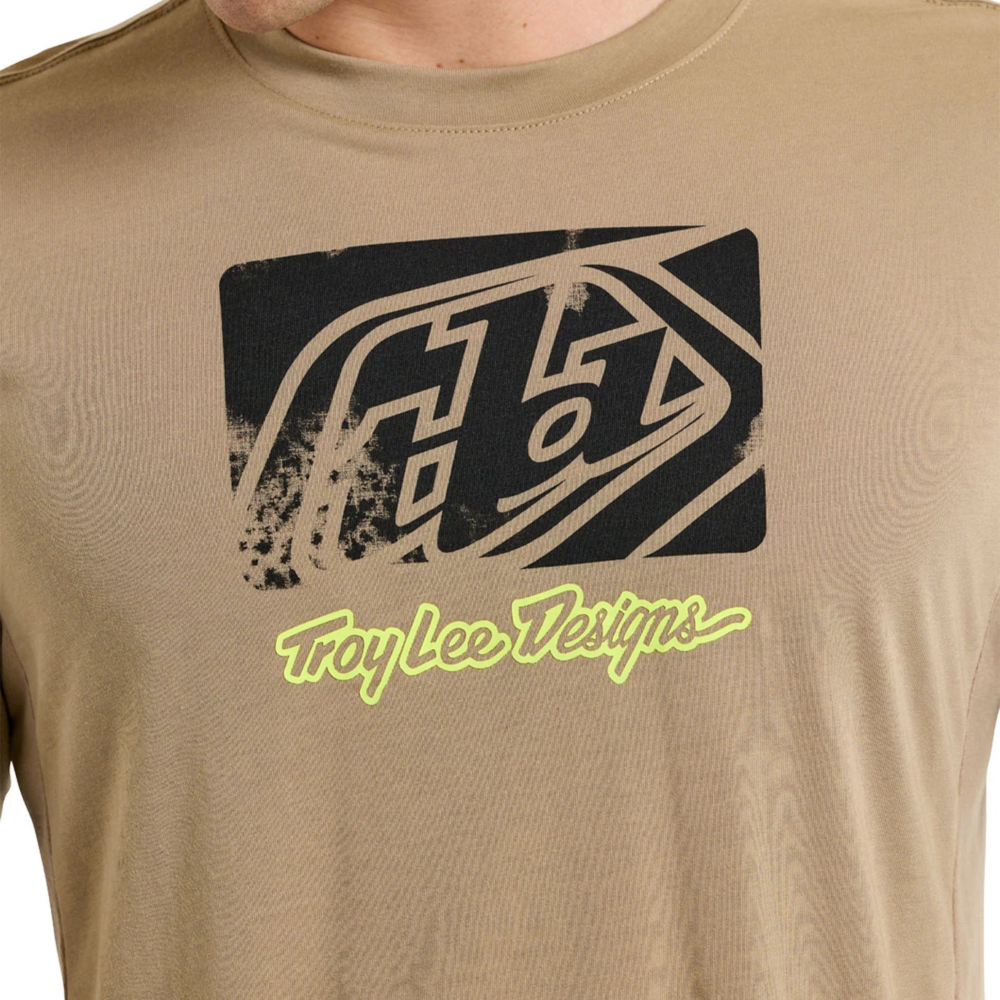 Troy Lee Designs Skyline Long Sleeve Ride Tee - Scrubbed - Timber