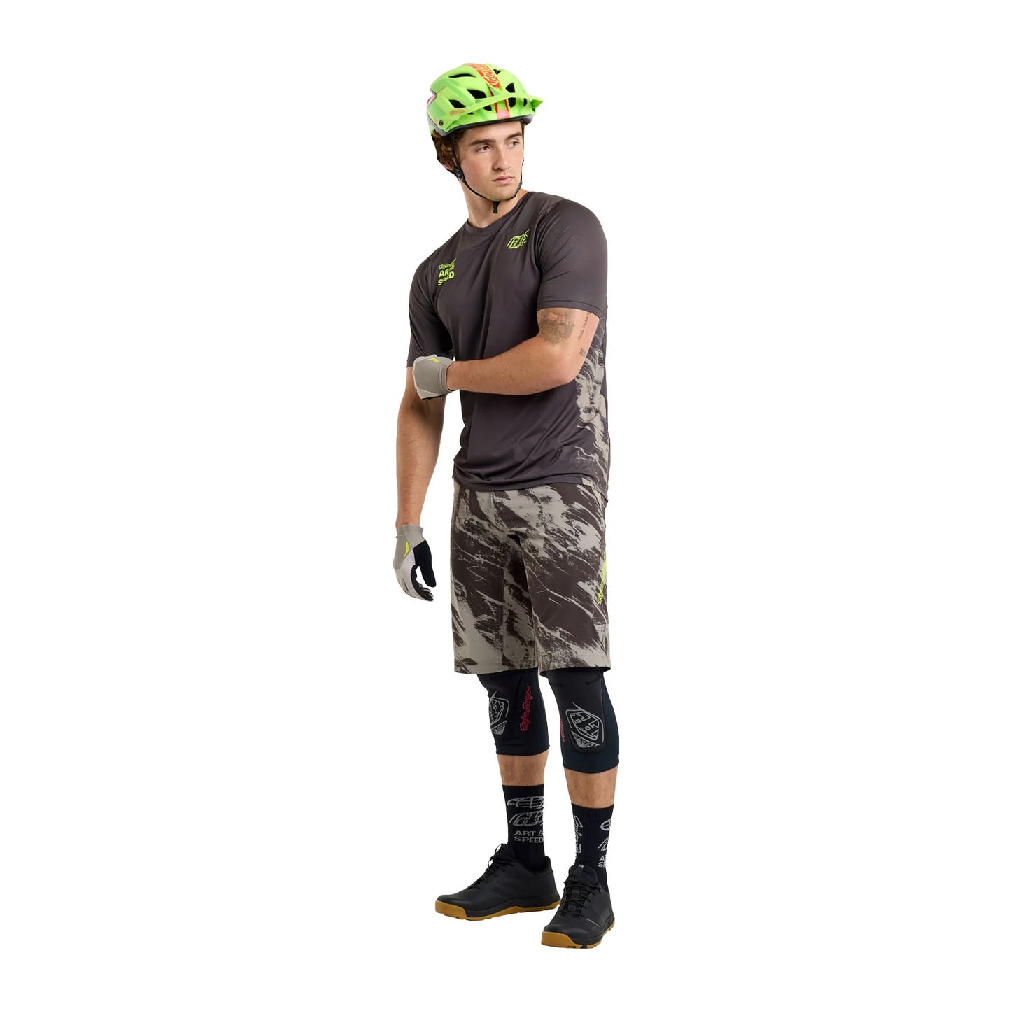 Troy Lee Designs Skyline Short Sleeve MTB Jersey - Elemental - Dark Earth