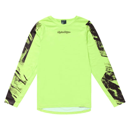 Troy Lee Designs Skyline Chill Long Sleeve MTB Jersey - Rockslide - Glo Yellow