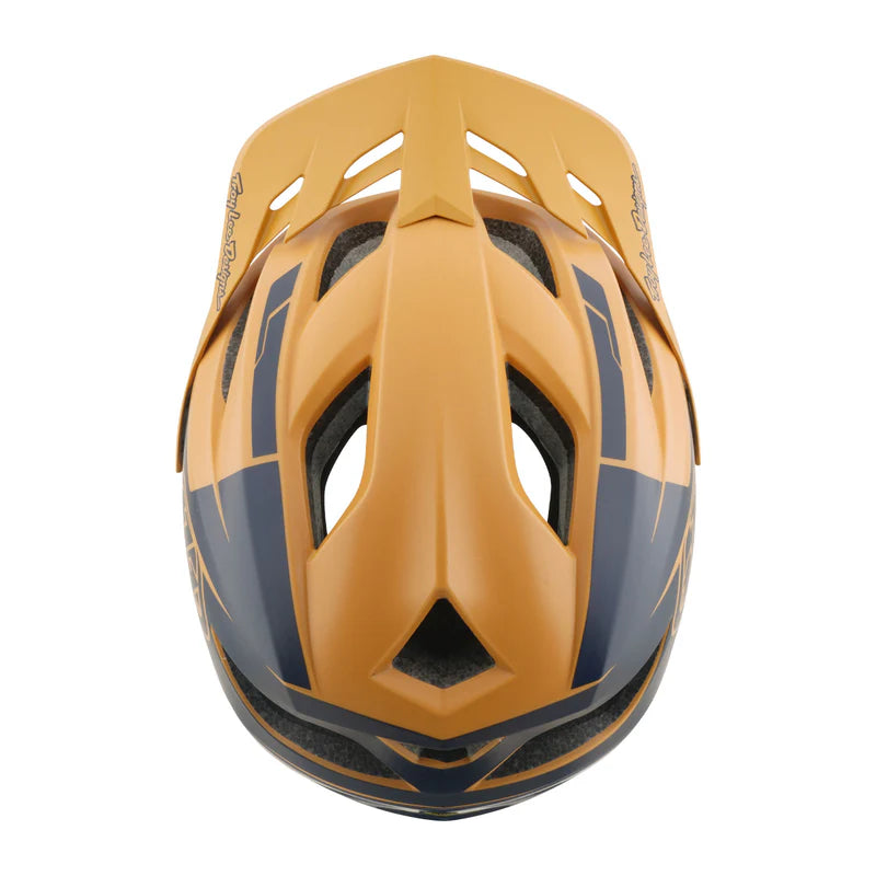 Troy Lee Designs Flowline SE MTB Helmet - Hydro - Mustard-Black Iris