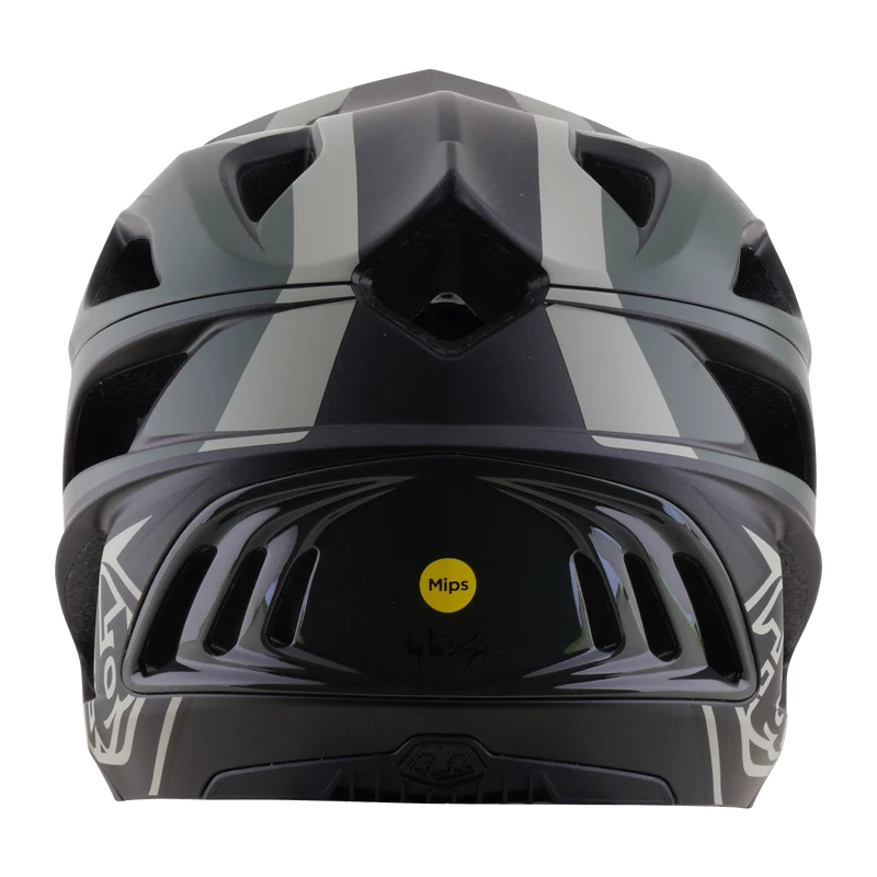 Troy Lee Designs Stage 2 MIPS Full Face Helmet - High Vz - Army-Charcoal